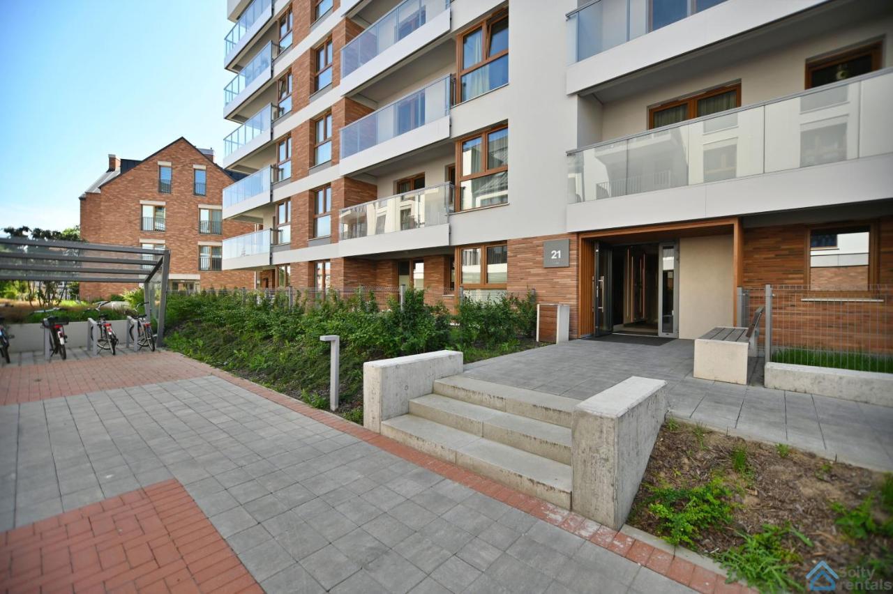 Beige 3City Apartment With Parking In Gdansk By Noclegi Renters 외부 사진